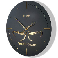 Nástenné hodiny Golden Cups Flexistyle z122, 30cm čierna